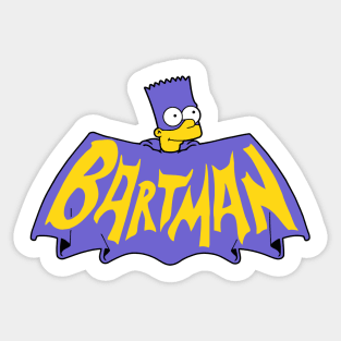 Cartoon Hero Sticker